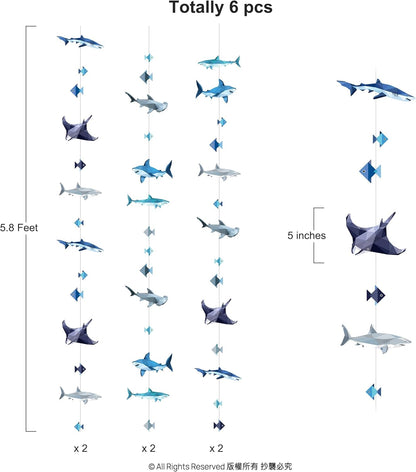 Shark Garland Under-the-Sea Party Decoration