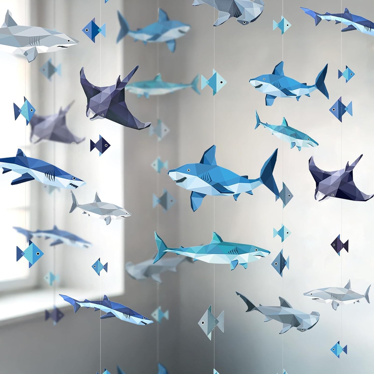 Shark Garland Under-the-Sea Party Decoration