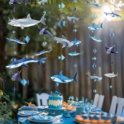 Shark Garland Under-the-Sea Party Decoration