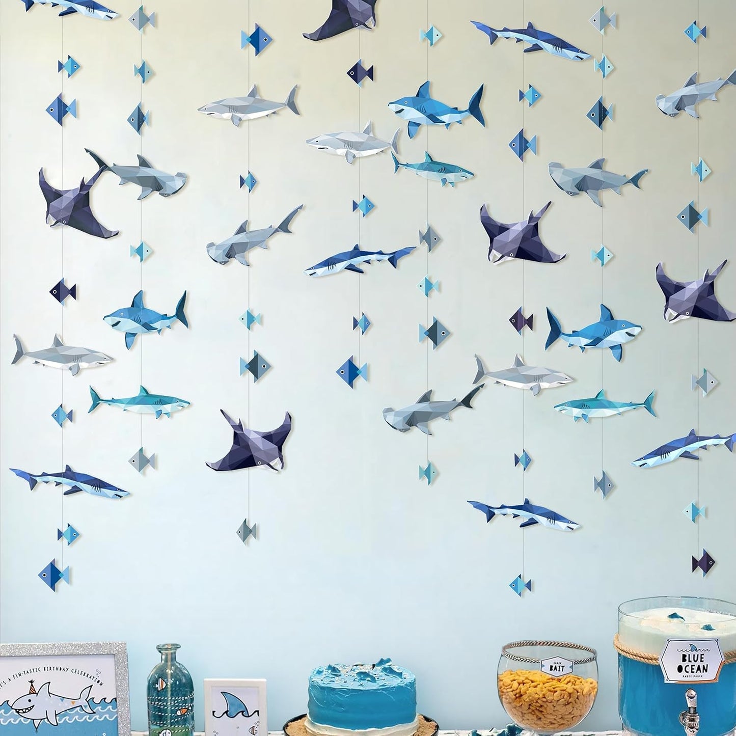 Shark Garland Under-the-Sea Party Decoration